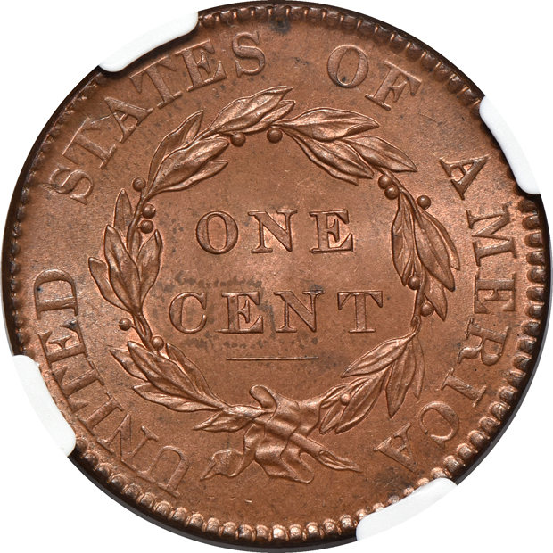 1820 Large Date N-13 NGC MS-64 RB