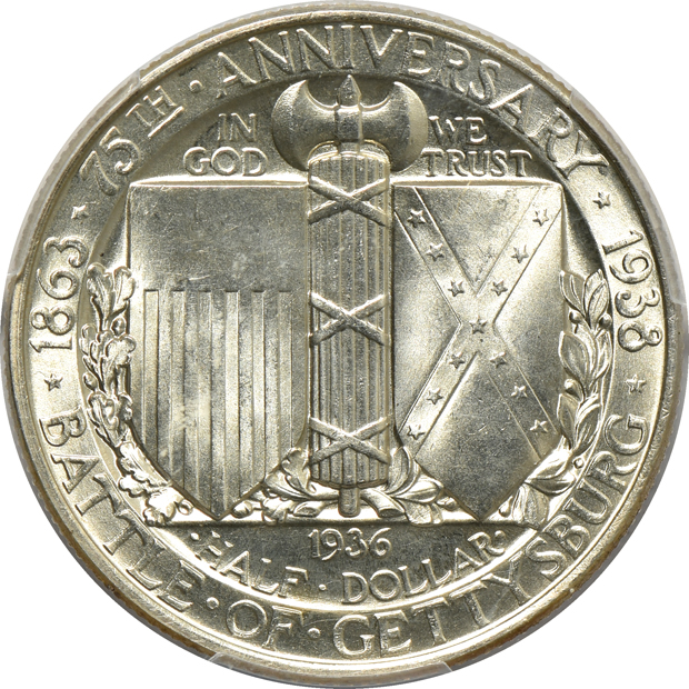 1936 Gettysburg PCGS MS-65