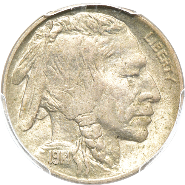 1914-D AU-58, and a 1914-D MS-63, both PCGS