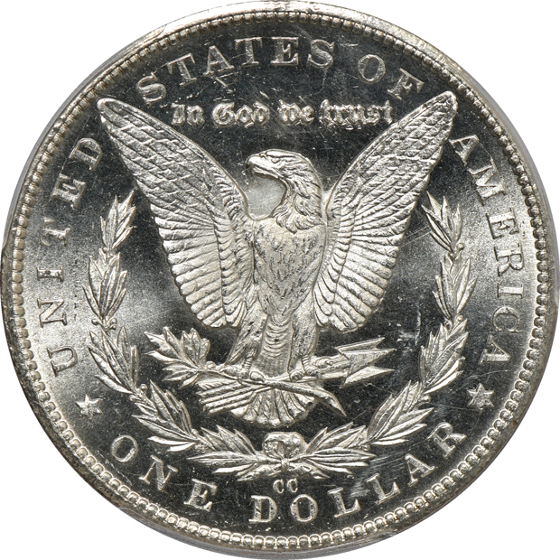 1880-CC MS-63, and an 1884-CC MS-63PL, both PCGS