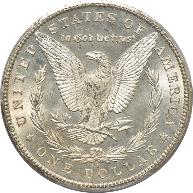 1880-CC MS-63, and an 1884-CC MS-63PL, both PCGS