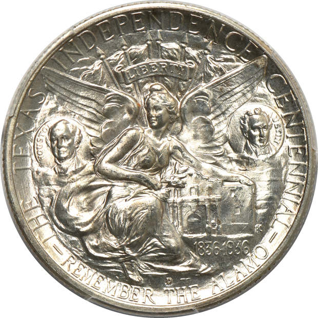 1936 York MS-67, and a 1936-D Texas MS-66, both PCGS