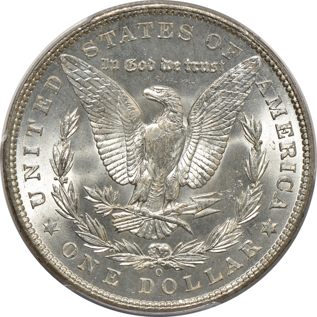 1882-O MS-63PL, and a 1903-O MS-63