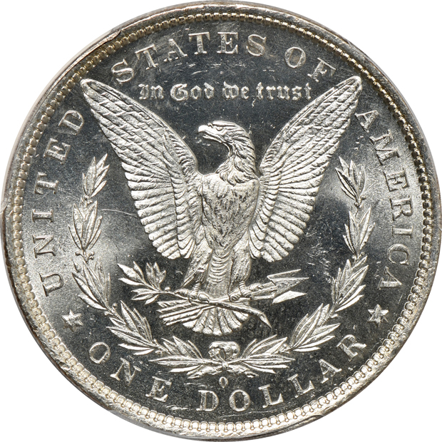 1882-O MS-63PL, and a 1903-O MS-63