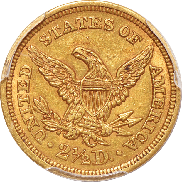 1848-C PCGS AU-55 CAC