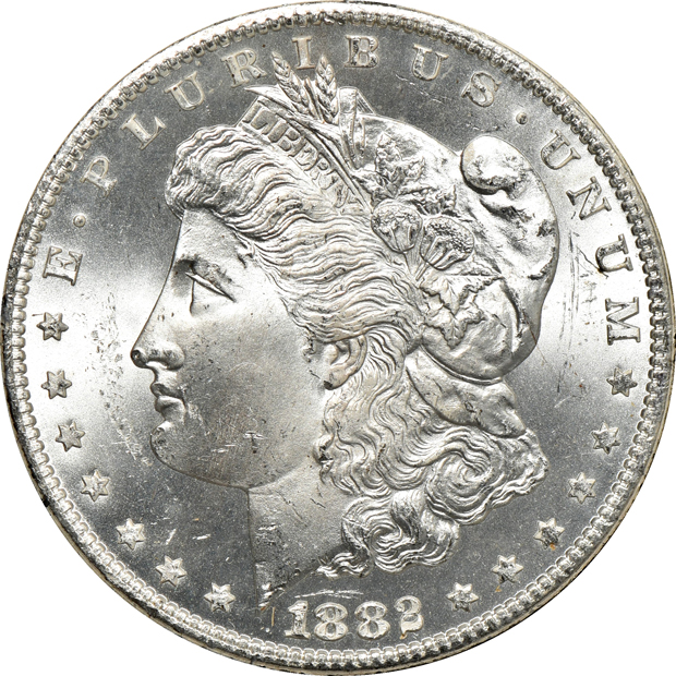 1882-CC GSA MS-64, and an 1882-CC GSA MS-65, both NGC