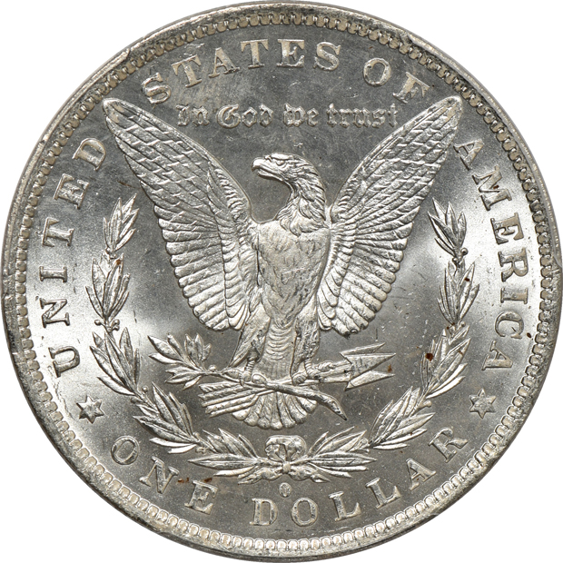 1884-O MS-65, 1890-O MS-63, and an 1891-O MS-63, all PCGS