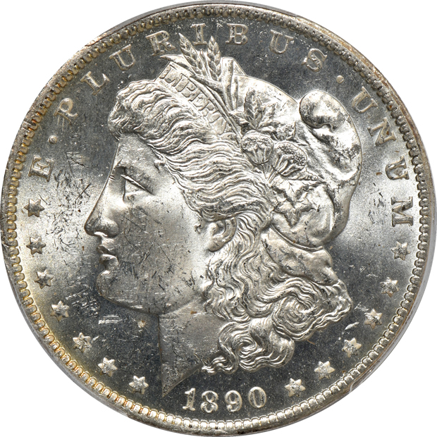 1884-O MS-65, 1890-O MS-63, and an 1891-O MS-63, all PCGS