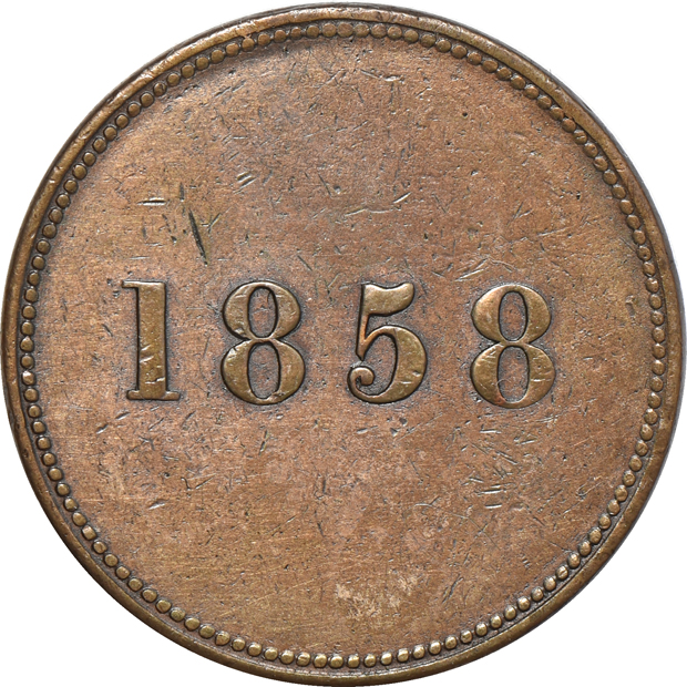 Canada - 1858 Newfoundland Ship Token XF