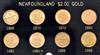 Canada - Newfoundland $2.00 gold eight coin set in a Capital Plastics holder