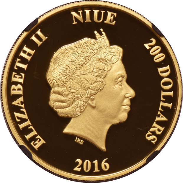 Niue - 2016 1oz gold Star Wars, Yoda $200 NGC PR-70 Ultra Cameo