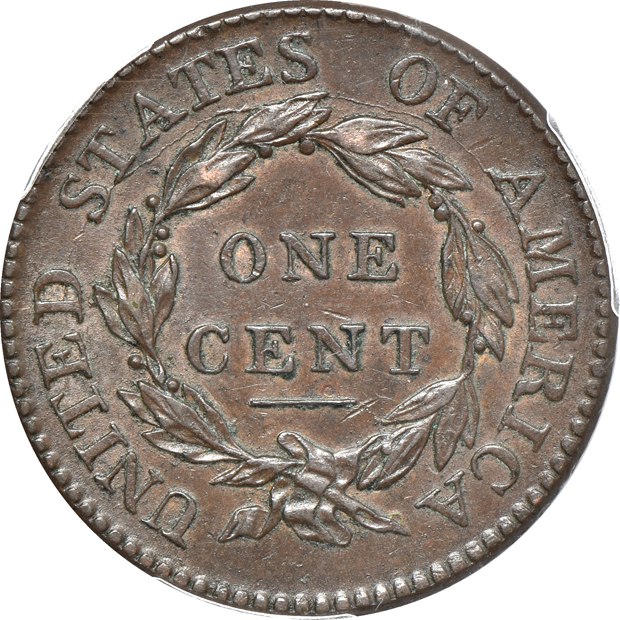 1798 2nd Hair Style AU-50, and an 1818 AU-53, both PCGS