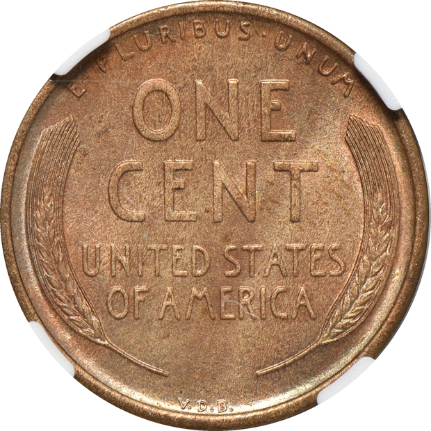 1909-S VDB Lincoln NGC MS-63 BN