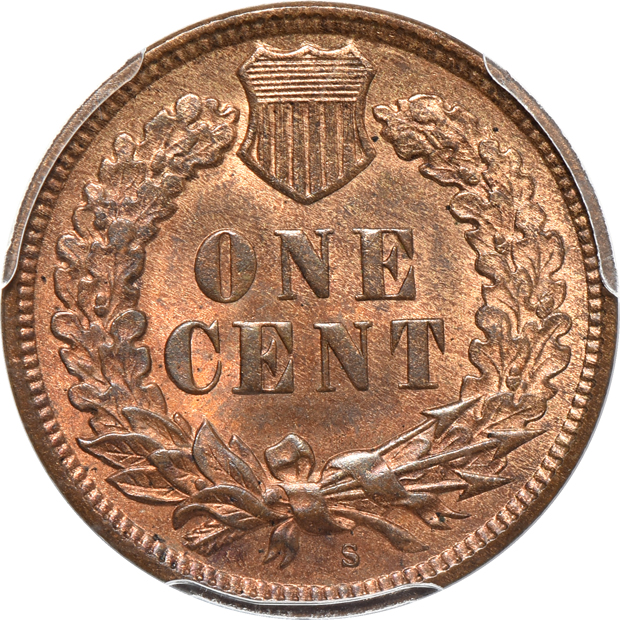 1908-S PCGS MS-64RB CAC