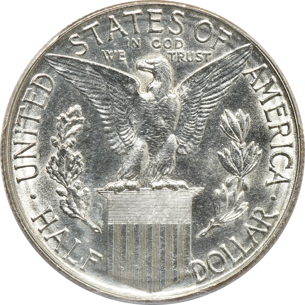 1915-S Panama-Pacific commemorative half-dollar UNC details/cleaned, and a 1942 Mercury dime PR-67 CAC, both PCGS