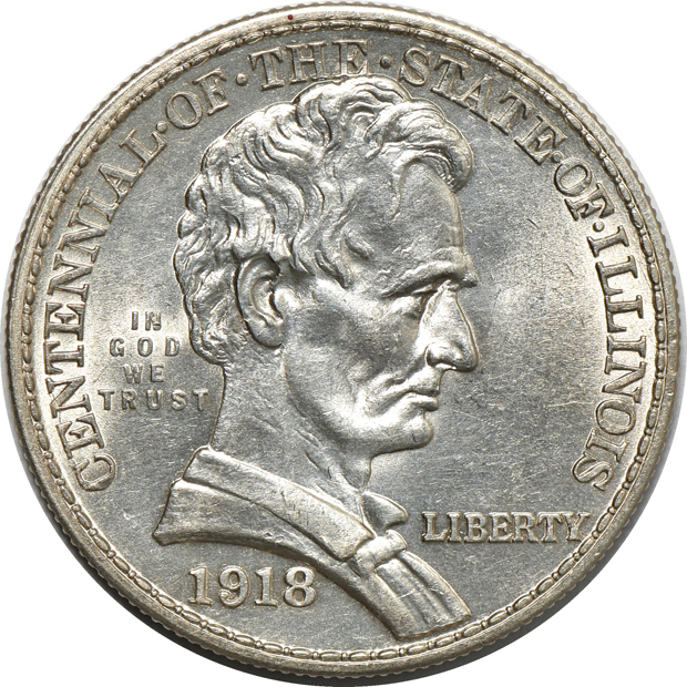 1900 Layfayette dollar, three silver commemorative half-dollars, and a Norse medal