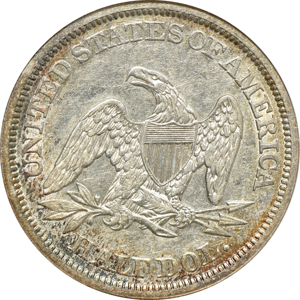 1842 Medium Date and 1853, both ANACS AU-50