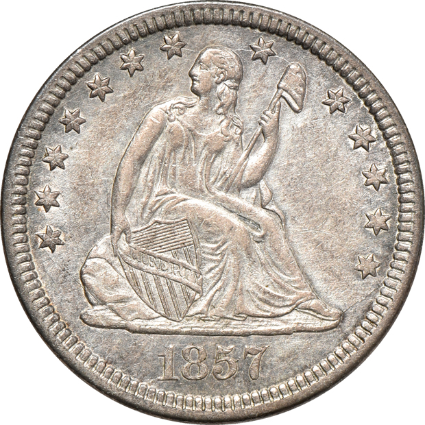 Five U.S. silver type coins