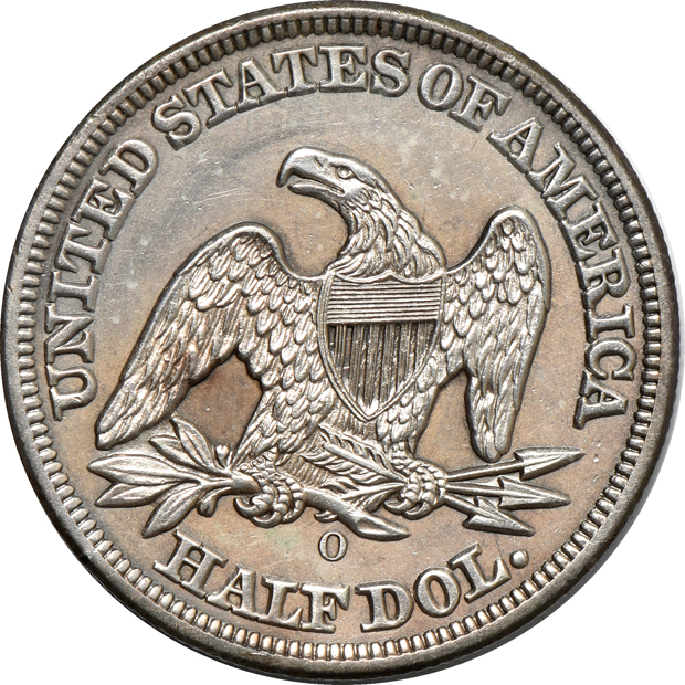 Four Seated Liberty half-dollars