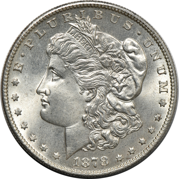 Twenty BU Morgan silver dollars