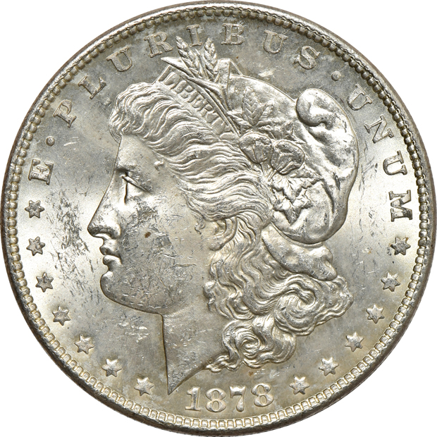 Twenty BU Morgan silver dollars