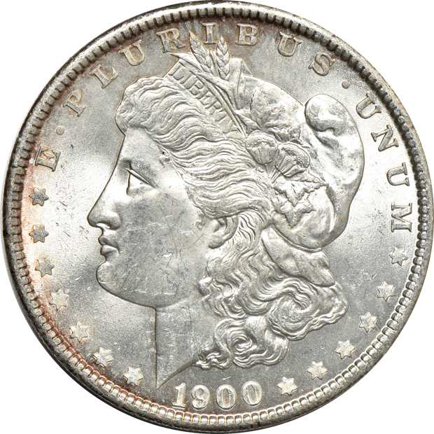Twenty BU Morgan silver dollars