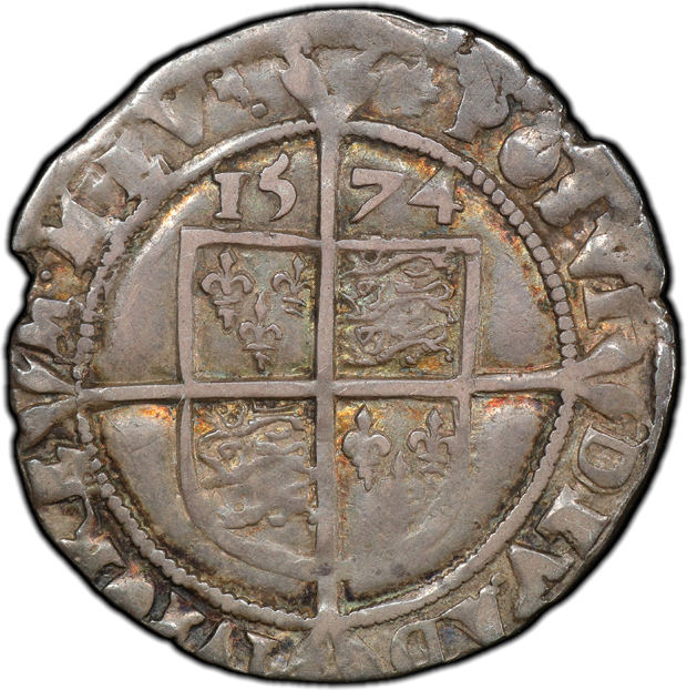 Great Britain - 1574 6 pence S-2563 Eglantine XF-45, and an 1890 1 penny S-3954 MS-63BN, both PCGS