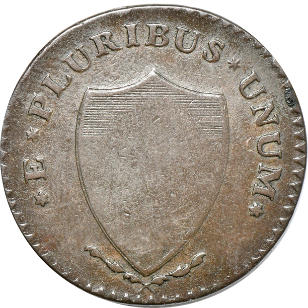 Four Colonials:  One 1786 New Jersey, two 1787 New Jersey, and a Massachusetts 1/2 cent