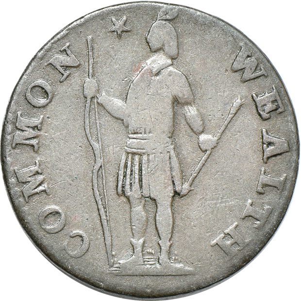 Four Colonials:  One 1786 New Jersey, two 1787 New Jersey, and a Massachusetts 1/2 cent