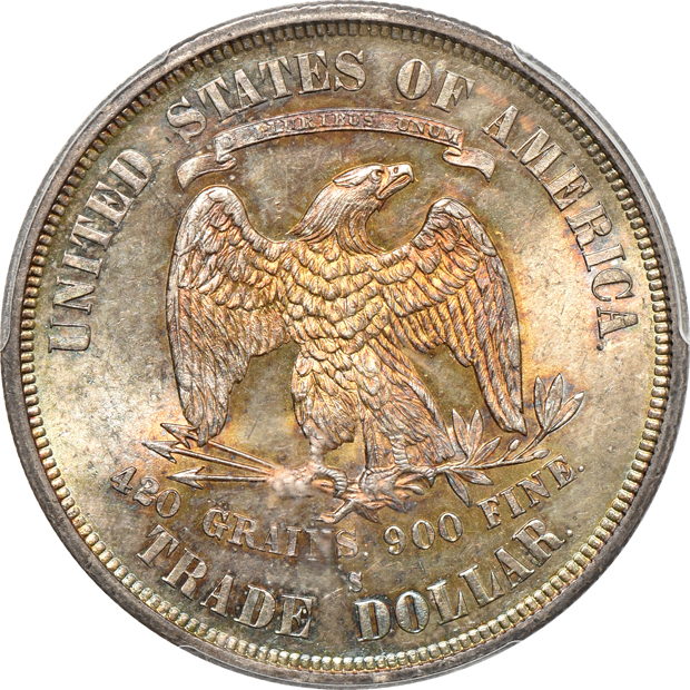 1876-S Trade PCGS MS-64