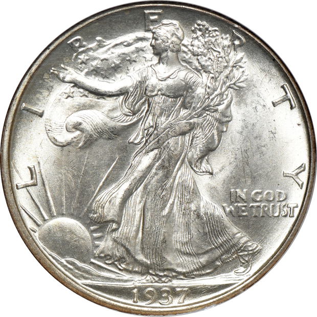 1936-S, 1937-D, and 1941-S, all NGC MS-64