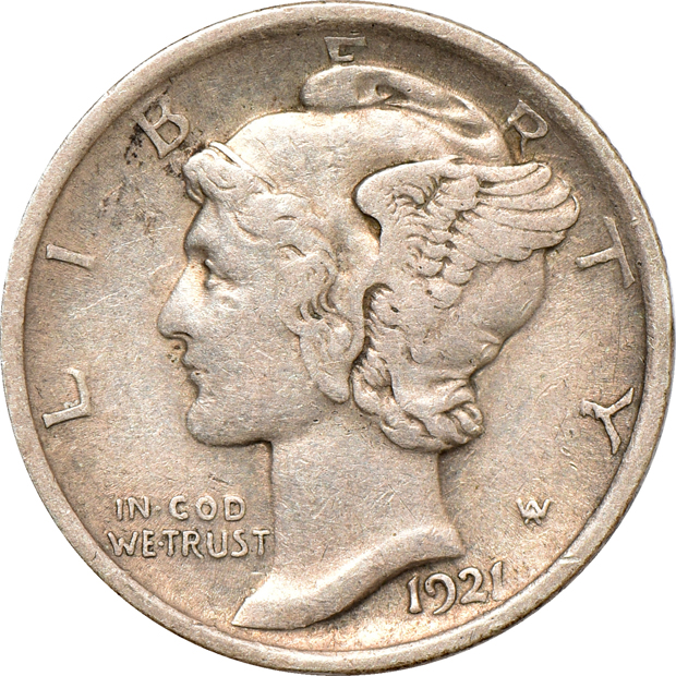 1921 and 1921-D, both VF
