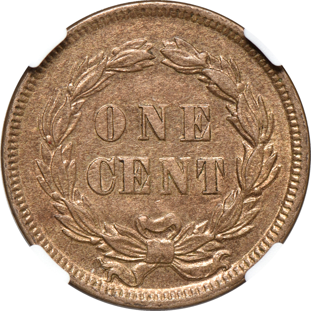 Four Indian Head cents certified by NGC