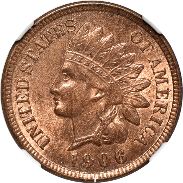 Four Indian Head cents certified by NGC