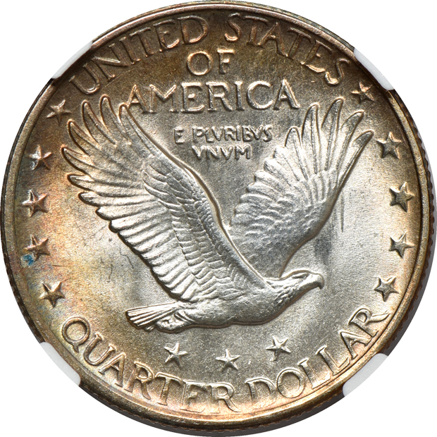 Five United States silver type coins certified by NGC