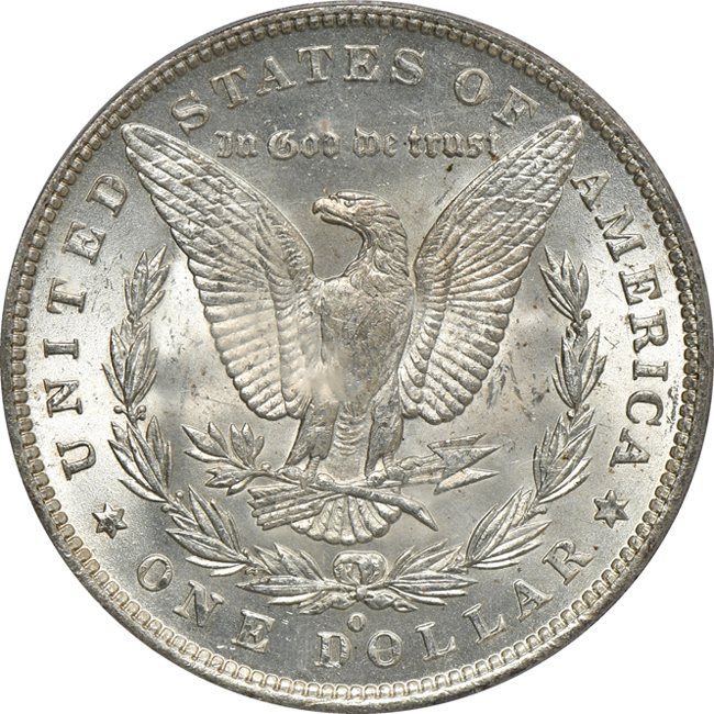 1887/6-O PCGS MS-61 (green label)