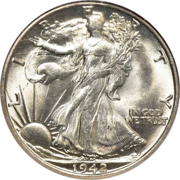 1941-S PCGS MS-65+, and a 1942-S NGC MS-65
