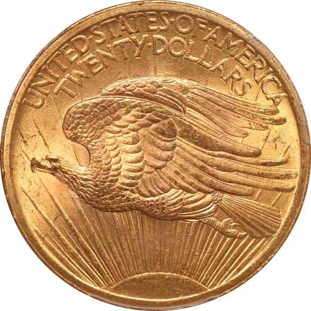 1907 No Motto Saint Gaudens PCGS MS-64+ CAC
