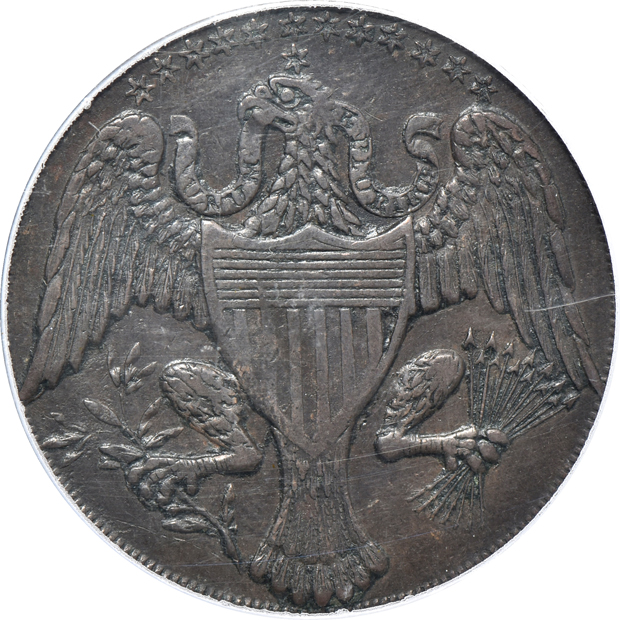 (1792) Undated, WASHINGTON BORN VIRGINIA, Eagle With 13 Stars Reverse, PCGS AU-53
