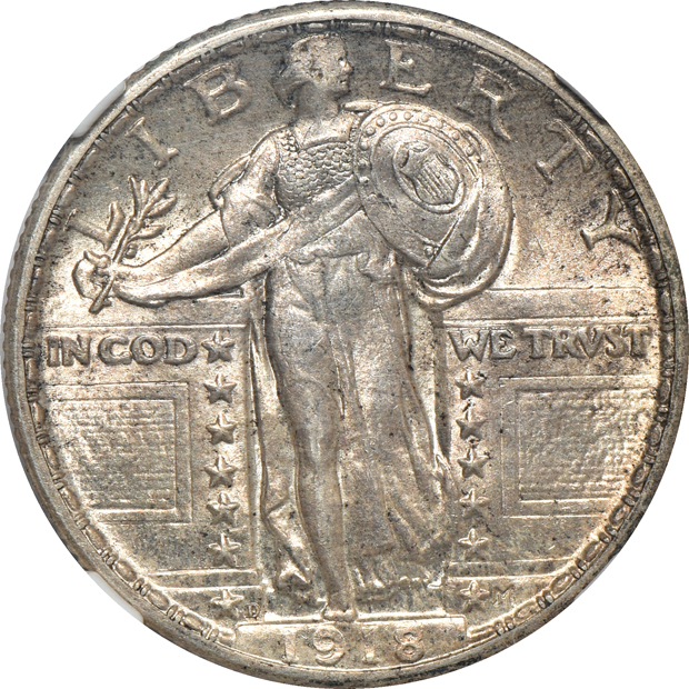 1917 Type 1 MS-62, 1918-D MS-63, and a 1926-D MS-63 (no line), all NGC