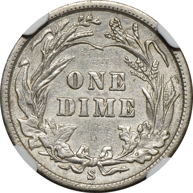 1831 half-dime AU details/cleaned, and a 1903-S Barber dime XF details/cleaned, both NGC