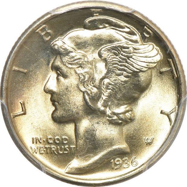 1935-S NGC MS-67 FB, and a 1936-S PCGS MS-67FB