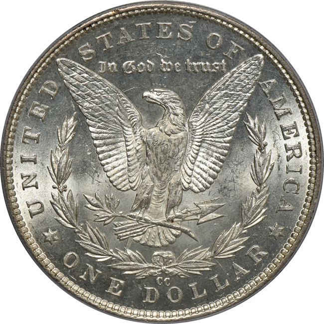 1890-CC Tail Bar PCGS MS-62