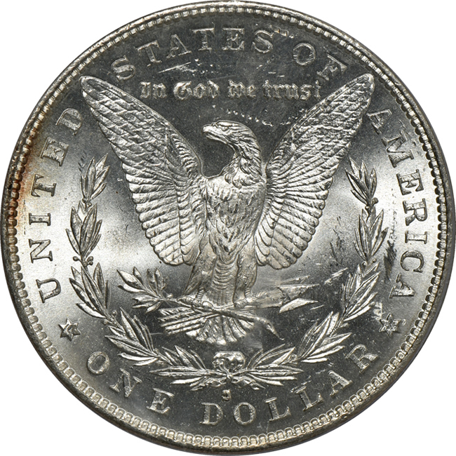 1883-S PCGS MS-64 (green label) CAC