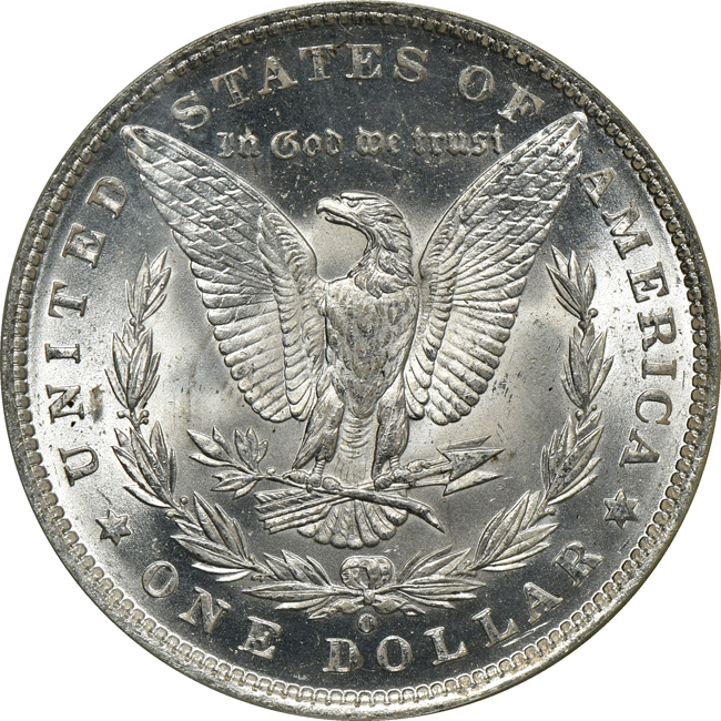 1882-O MS-65, and an 1891-O MS-64 CAC, both PCGS (green label)