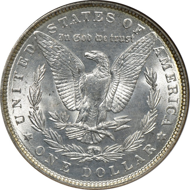 1880-S MS-66 PL, 1882-S MS-66, and an 1886 MS-66, all NGC