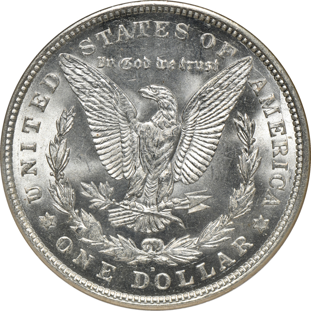 1921-D Morgan MS-66, and a 1921-S Morgan MS-65, both NGC