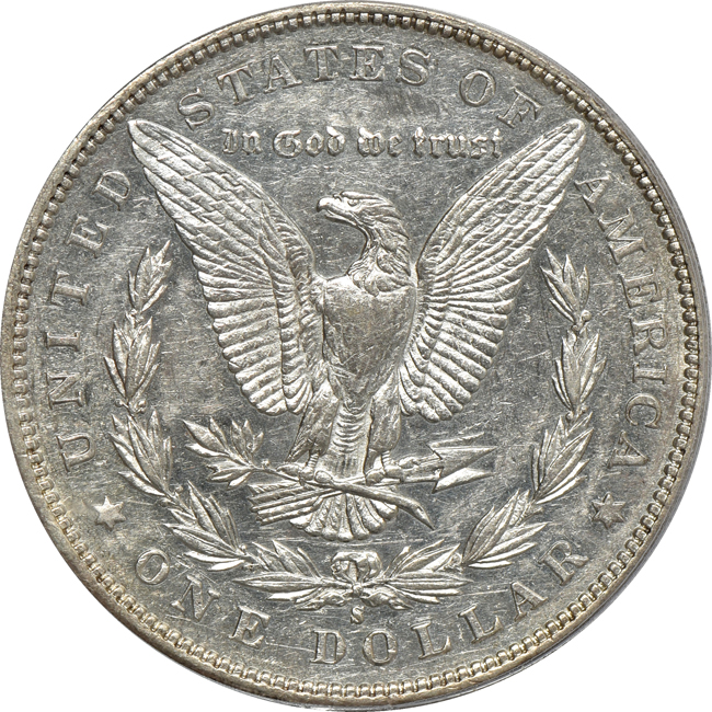 1892-S PCGS AU-50 (green label)