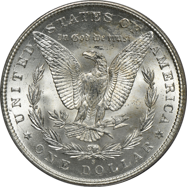 1896-S PCGS MS-64 (green label)