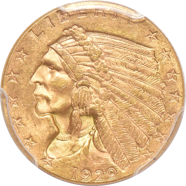 1925-D NGC MS-63, and a 1929 PCGS MS-63 CAC